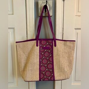 Vera Bradley Disney Parks Purple and Tan Tote